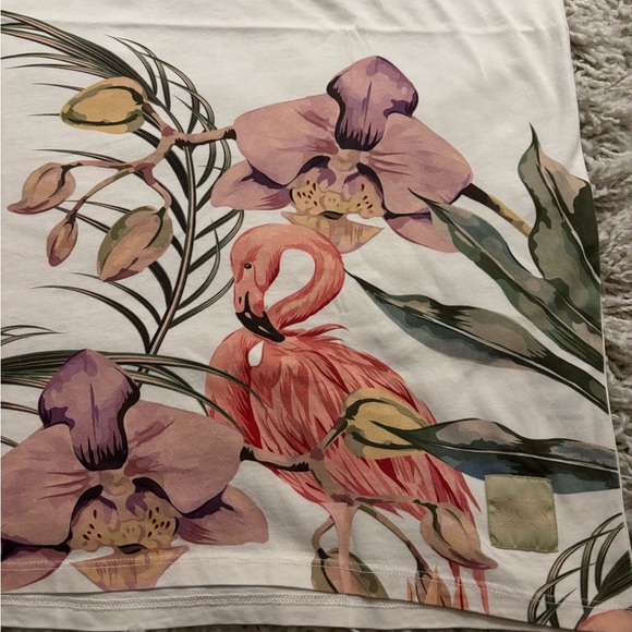 Men’s Pullin Flamingo Tropical Print T-Shirt Size XXL - Picture 6 of 9